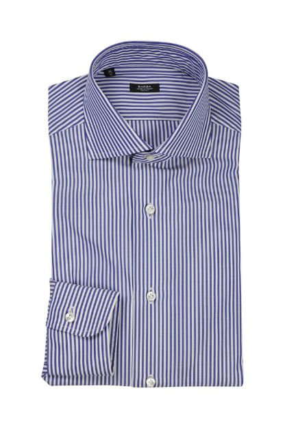 Slika Barba Napoli košulja na pruge tamno plava