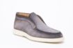 Slika Santoni visoke mokasine od brušene kože sive